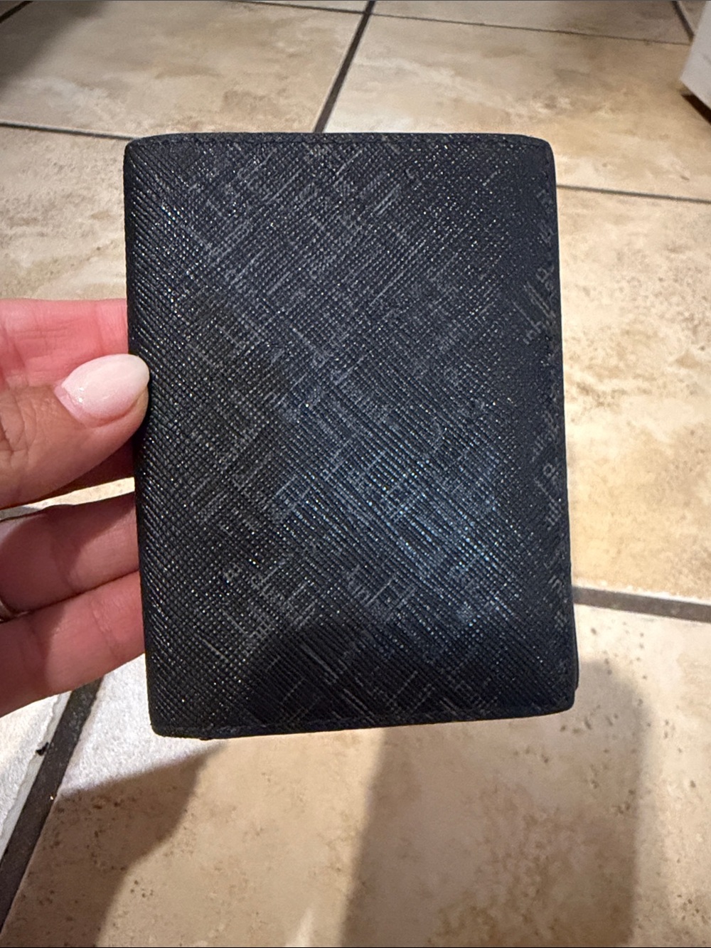 Dunhill Men's Black Textured Wallet